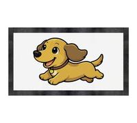 Azeeda 'Running Dachshund' Pet Feeding Mat (PM00040396)