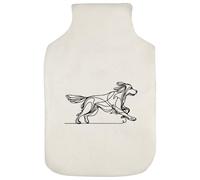 Azeeda 'Running Dog Doodle' Hot Water Bottle Cover (HW00042527)