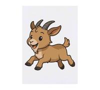 Azeeda 'Running Goat' Temporary Tattoo - Water Resistant, Skin-Safe, Non-Toxic Transfer (TO00104643)