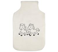 Azeeda 'Running Horses' Hot Water Bottle Cover (HW00050301)