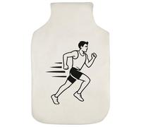 Azeeda 'Running Man Athlete' Hot Water Bottle Cover (HW00042897)