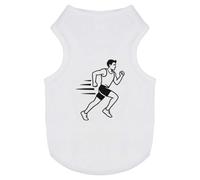 Azeeda 'Running Man Athlete' Pet Dog/Cat T-Shirt, M (PT00159778)
