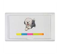 Azeeda 'Running Old English Sheepdog' Sticky Note Ruler Pad (ST00048889)
