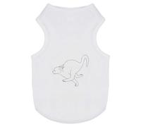 Azeeda 'Running Scared Cat' Pet Dog/Cat T-Shirt, L (PT00157551)