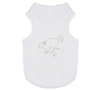 Azeeda 'Running Scared Cat' Pet Dog/Cat T-Shirt, M (PT00157550)