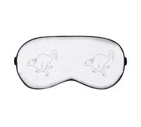 Azeeda 'Running Scared Cat' Sleep/Travel Eye Mask (EY00030765)
