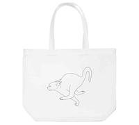 Azeeda 'Running Scared Cat' Tote Shopping Bag For Life (BG00084226)