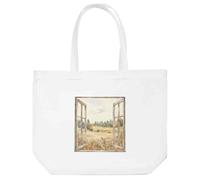 Azeeda 'Rustic Window Field View' Tote Shopping Bag For Life (BG00086507)
