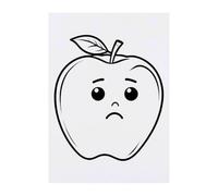 Azeeda 'Sad Apple' Temporary Tattoo - A6 (TO00105531)