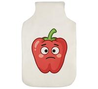 Azeeda 'Sad Bell Pepper' Hot Water Bottle Cover (HW00050776)