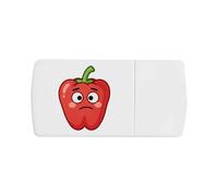 Azeeda 'Sad Bell Pepper' Pill Box with Splitter (PI00044270)