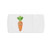 Azeeda 'Sad Carrot' Pill Box with Tablet Splitter (PI00044911)