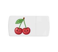 Azeeda 'Sad Cherries' Pill Box with Splitter (PI00044961)