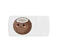 Azeeda 'Sad Coconut' Pill Box with Splitter (PI00044957)