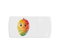 Azeeda 'Sad Mango' Pill Box with Splitter (PI00044960)