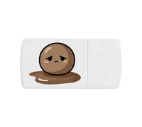 Azeeda 'Sad Mud Ball' Pill Box with Splitter (PI00044278)