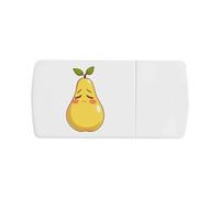 Azeeda 'Sad Pear' Pill Box with Splitter (PI00044958)