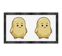 Azeeda 'Sad Potato' Pet Feeding Mat (PM00039792)