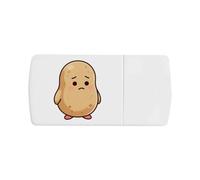 Azeeda 'Sad Potato' Pill Box with Splitter (PI00044903)