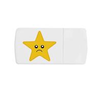 Azeeda 'Sad Star' Pill Box with Splitter (PI00044297)