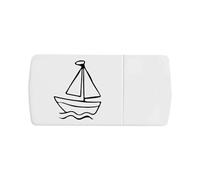 Azeeda 'Sail Boat Toy' Pill Box with Tablet Splitter (PI00035946)