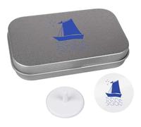 Azeeda 'Sailing boat in angry sea' Golf Markers Gift Set (GO00074911)