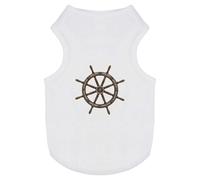 Azeeda 'Sailing Ship Steering Wheel' Pet Dog/Cat T-Shirt, S (PT00087597)