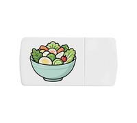 Azeeda 'Salad Bowl' Pill Box with Tablet Splitter (PI00041712)