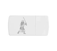 Azeeda 'Samurai Warrior' Pill Box with Tablet Splitter (PI00041947)