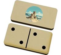 Azeeda 'Sand Castle on Beach' Domino Set & Box (DM00057012)