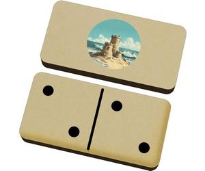 Azeeda 'Sand Castle on Beach' Domino Set & Box (DM00057012)