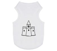 Azeeda 'Sand Castle' Pet Dog/Cat T-Shirt, L (PT00186631)