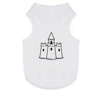 Azeeda 'Sand Castle' Pet Dog/Cat T-Shirt, S (PT00186629)