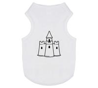 Azeeda 'Sand Castle' Pet Dog/Cat T-Shirt, XS (PT00186628)