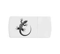 Azeeda 'Sand Lizard Resting' Pill Box with Tablet Splitter (PI00035962)