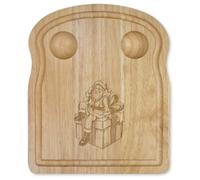 Azeeda 'Santa on Christmas Gift' Toast Breakfast Board (WB00102399)