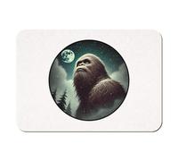 Azeeda 'Sasquatch By Moonlight' Rectangular Fridge Magnet - Decorative Refrigerator & Whiteboard Magnet for Home, Kitchen or Office - 70mm x 49mm (FM00056224)