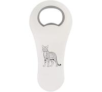 Azeeda 'Savannah Cat' Bottle Opener Fridge Magnet (BO00102341)