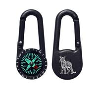 Azeeda 'Savannah Cat' Compass Keyring (KC00044435)