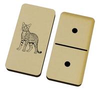 Azeeda 'Savannah Cat' Domino Set & Box (DM00055442)