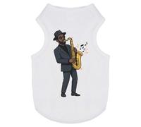 Azeeda 'Saxophone Player' Pet Dog/Cat T-Shirt, XS (PT00174268)