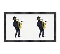 Azeeda 'Saxophone Player' Pet Feeding Mat (PM00034855)