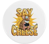 Azeeda 'Say Cheese' Button/Lapel Badges (BB067834) | Pin Back Badges for Clothes, Bags, Accessories and Gifts