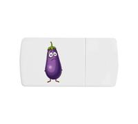 Azeeda 'Scared Aubergine' Pill Box with Splitter (PI00044336)
