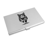 Azeeda 'Scared Cat Running' Business Card Holder/Credit Card Wallet (CH00046131)