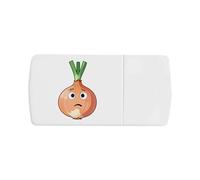 Azeeda 'Scared Onion' Pill Box with Tablet Splitter (PI00044755)