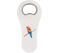 Azeeda 'Scarlet Macaw on a Branch' Bottle Opener Fridge Magnet (BO00101969)