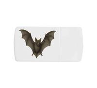 Azeeda 'Scary Vampire Bat with Open Wings' Pill Box with Tablet Splitter (PI00038548)