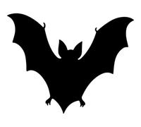 Azeeda 'Scary Vampire Bat with Open Wings' Reusable Stencil - Durable Decorative Template for Painting and Spraying on Walls, Tiles, Wood, Fabric & Craft Projects - XXL (A2) (WS00081828)