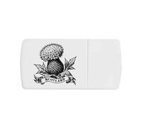 Azeeda 'Scotland Scottish Thistle' Pill Box with Tablet Splitter (PI00045683)